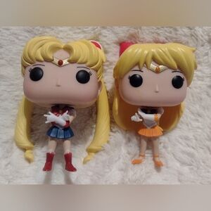 Funko Pop Sailor Moon #89 Sailor Moon Vinyl Figure Sailor Venus #94 LOOSE